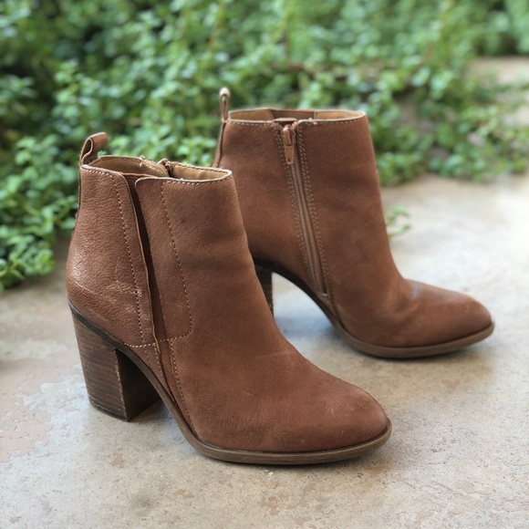 Lucky brand booties block heel Clearance